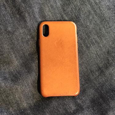iPhone X Apple Genuine leather case / saddle brown　その１