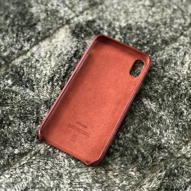 iPhone X Apple Genuine leather case インナー部分